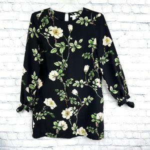 💐|•H&M•| Black Floral Long Sleeve Dress (For Spring!)